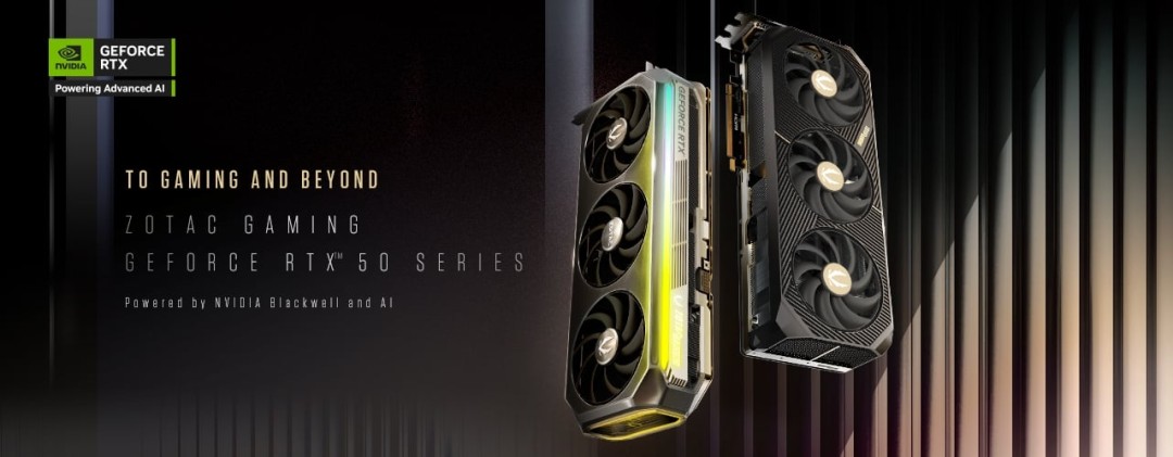 GeForce RTX50 Series Zotac - معرفی گرافیک‌های سری جدید RTX 50: قدرتی بی‌سابقه در دنیای بازی و رندرینگ